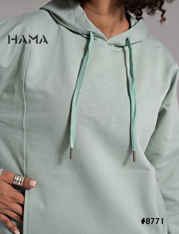 هودی دورس سه نخ جلو گلدوزی