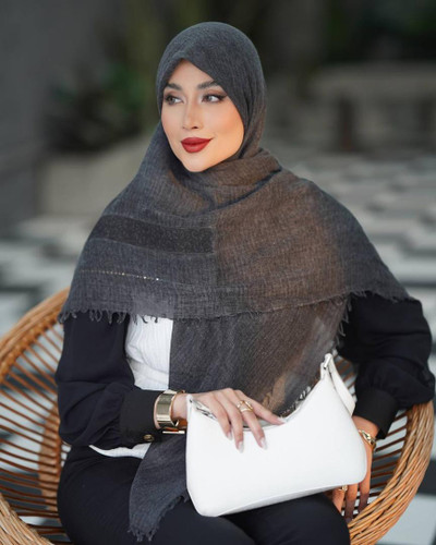 روسری سنگ شور حاشیه گیپور وارداتی