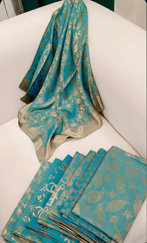 روسری ابریشم ژاکارد دو رو کد 30