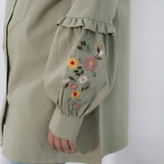 تونیک دخترانه کتان گلدوزی