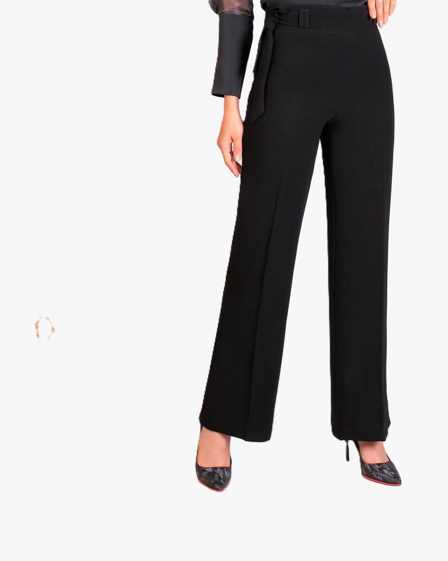 شلوار بگ از بغل زیپ کرپ کلاریتا