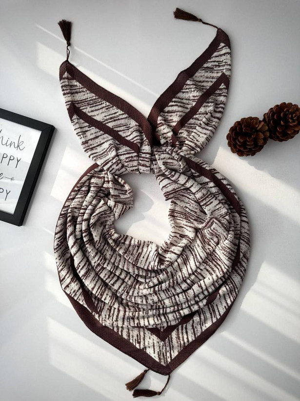 روسری پلیسه نخی پاییزه قواره140