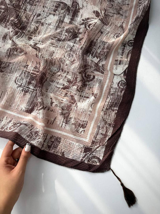 روسری پلیسه نخی پاییزه قواره140