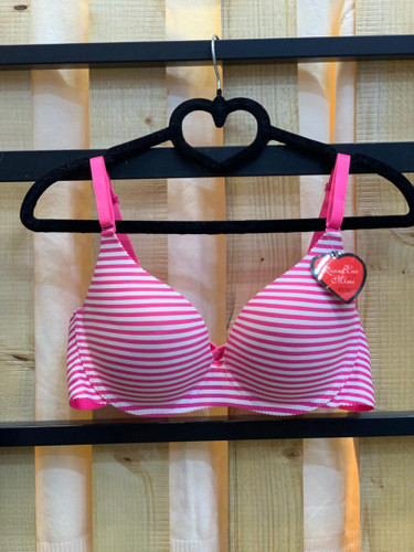 سوتین ابری لیزری طرح راه راه صورتی