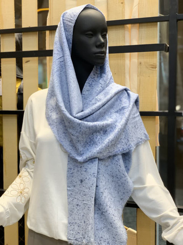 شال نخی برفکی ریشه پرزی وارداتی