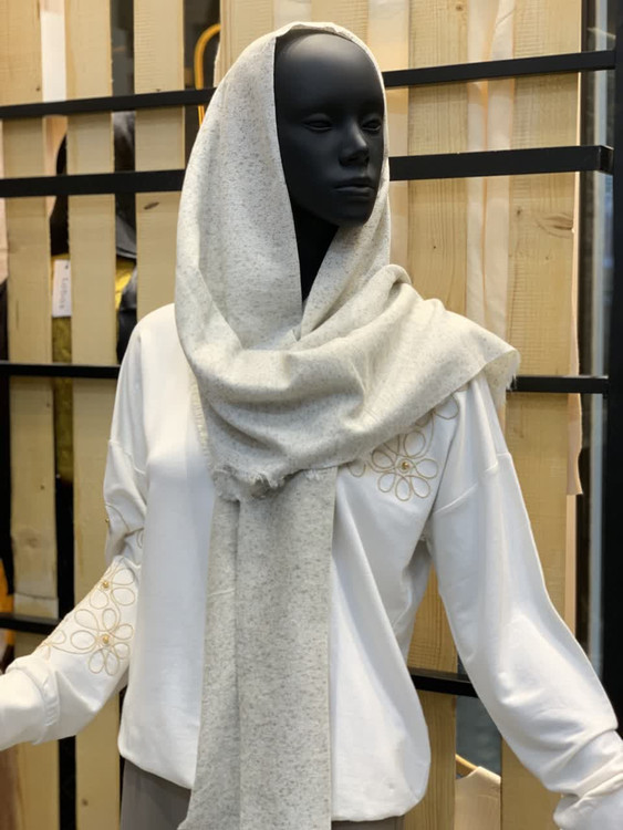 شال نخی برفکی ریشه پرزی وارداتی