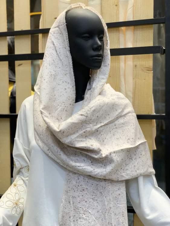 شال نخی برفکی ریشه پرزی وارداتی