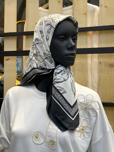 مینی اسکارف ابریشم تویل ایرانی