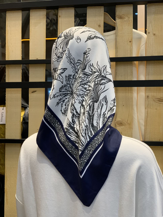 مینی اسکارف ابریشم تویل ایرانی