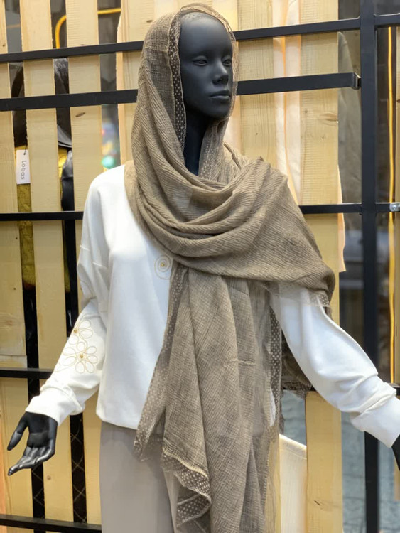 شال پلیسه سنگشور حاشیه گیپور