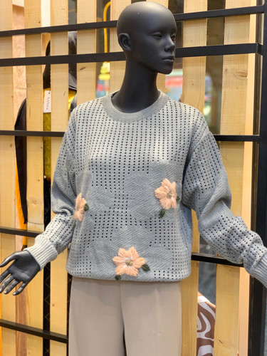 بافت لانه زنبوری طرح گل صادراتی