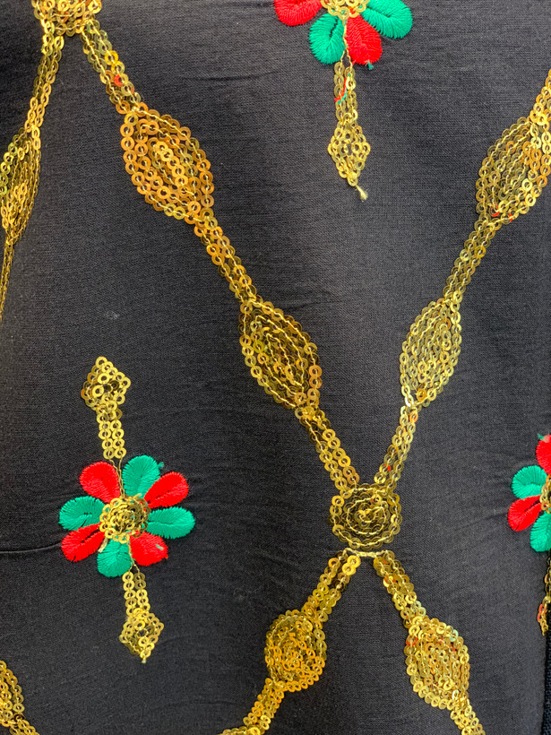 عبای لینن سوزندوزی جلو بسته